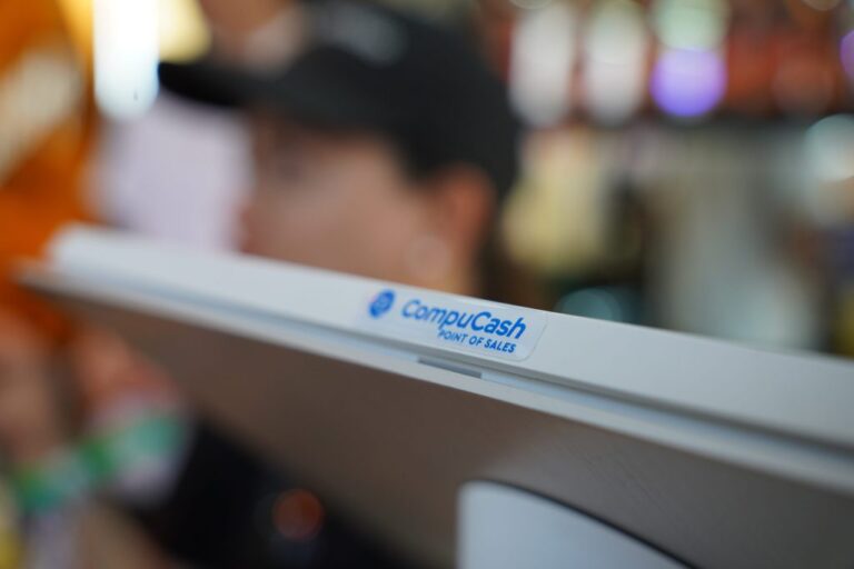 CompuCash POS system used at an event in the UAE